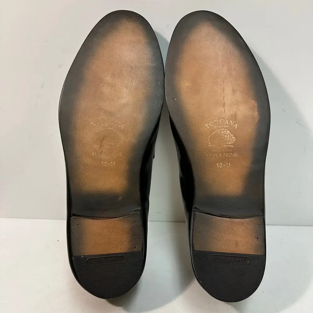 FULLY RESOLED Crockett & Jones Boston Black Calf Penny Loafer UK 12 G US 13 EE